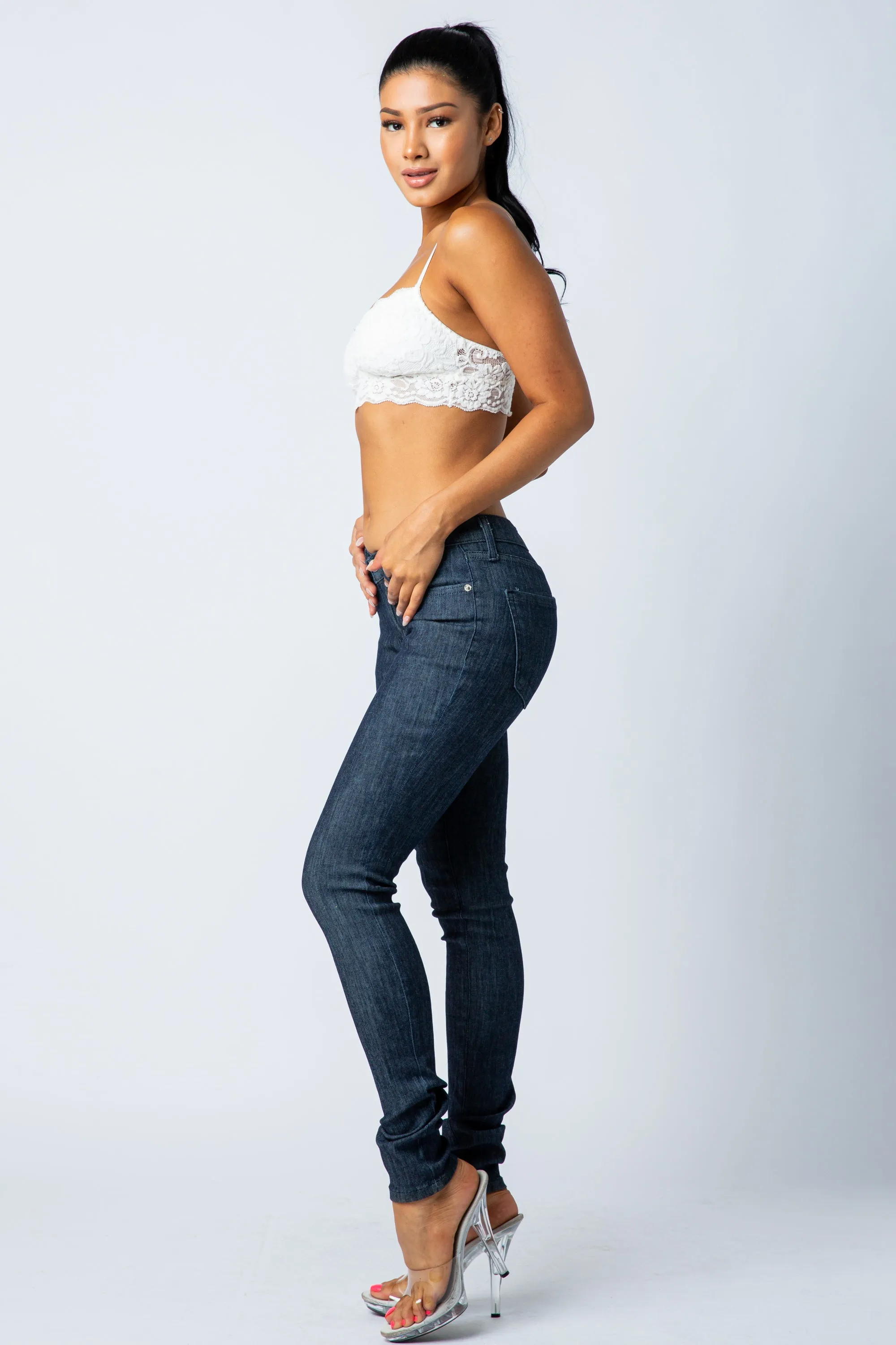1000 Mid Waisted Skinny Jeans