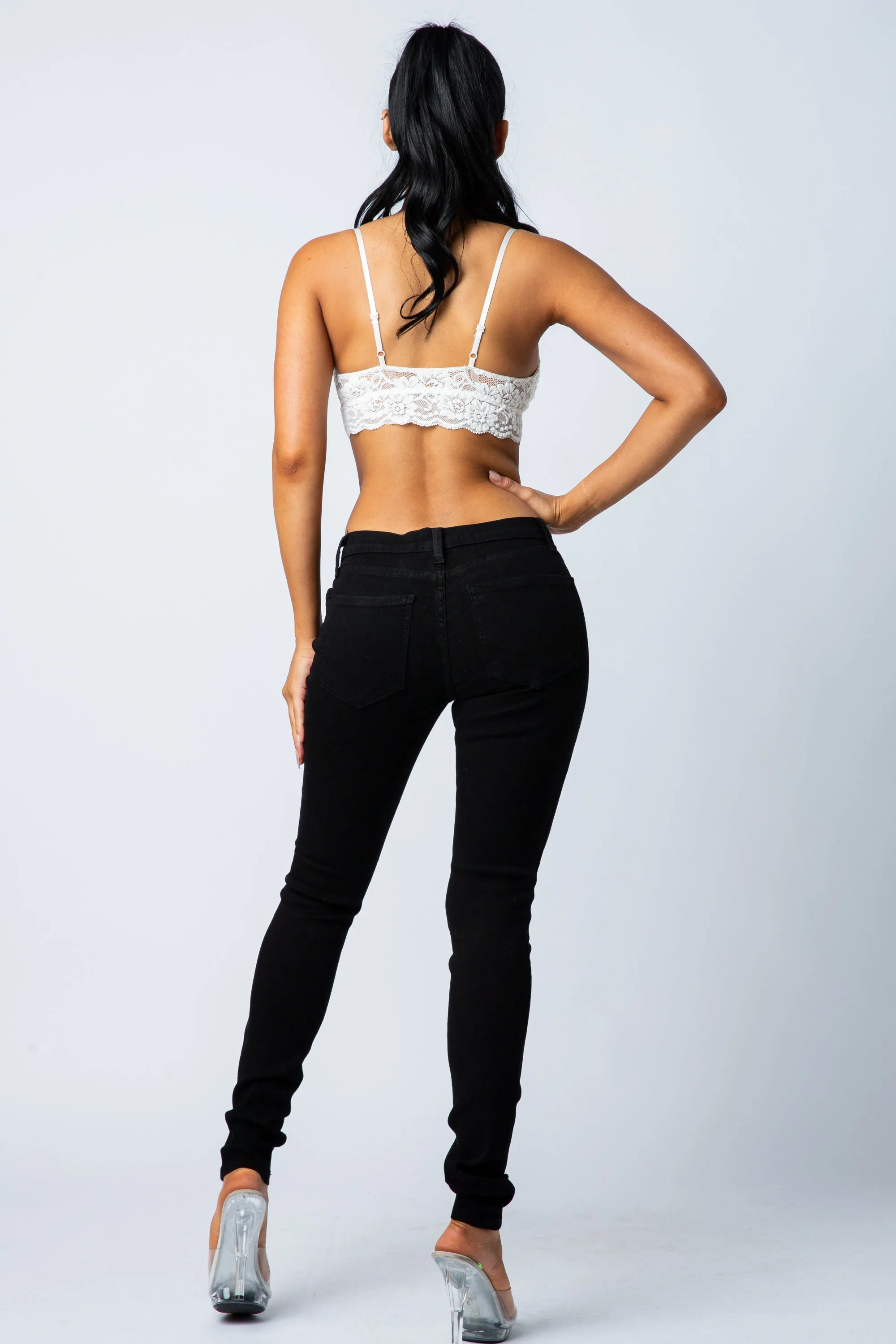 1000 Mid Waisted Skinny Jeans