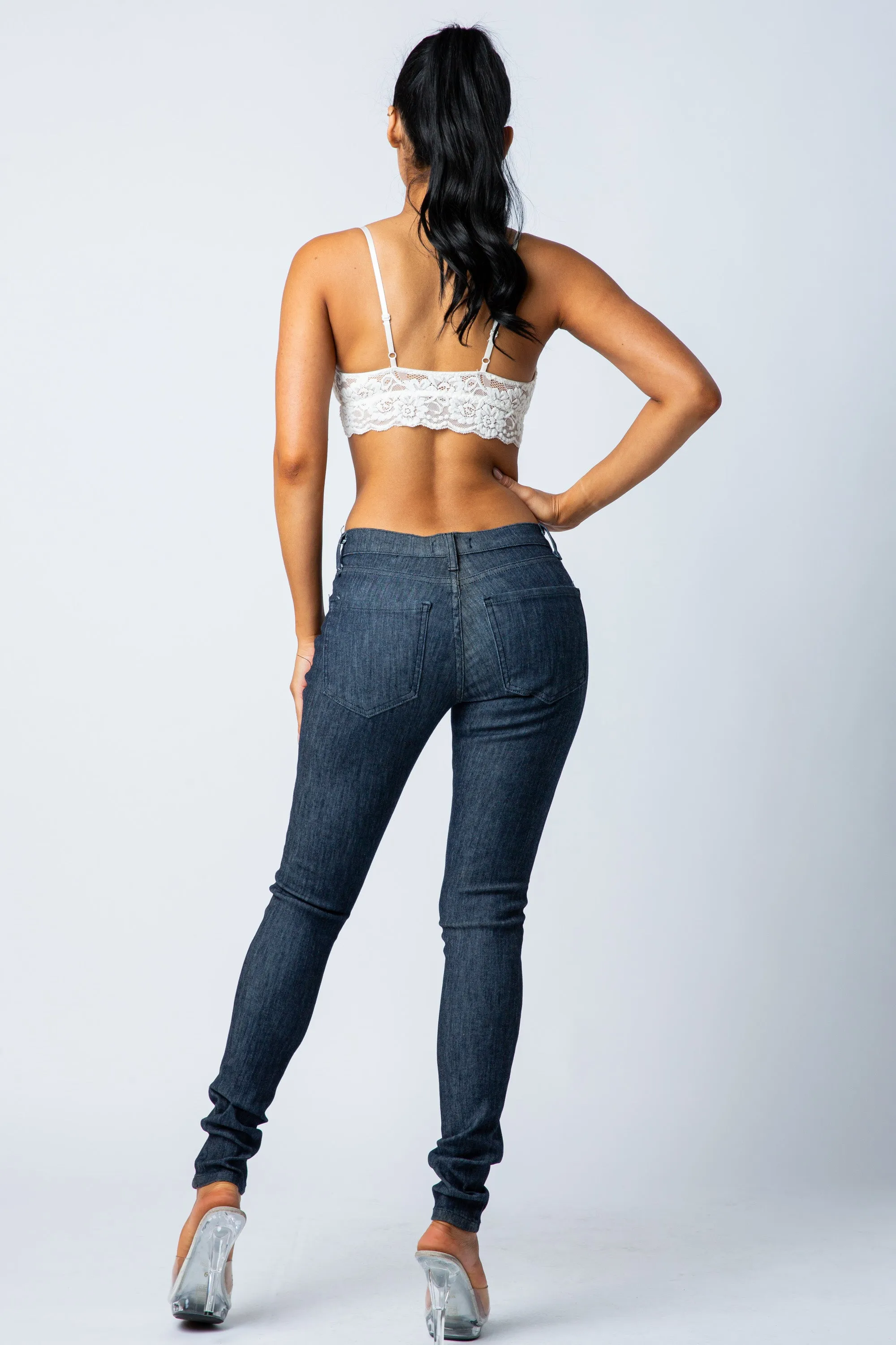 1000 Mid Waisted Skinny Jeans