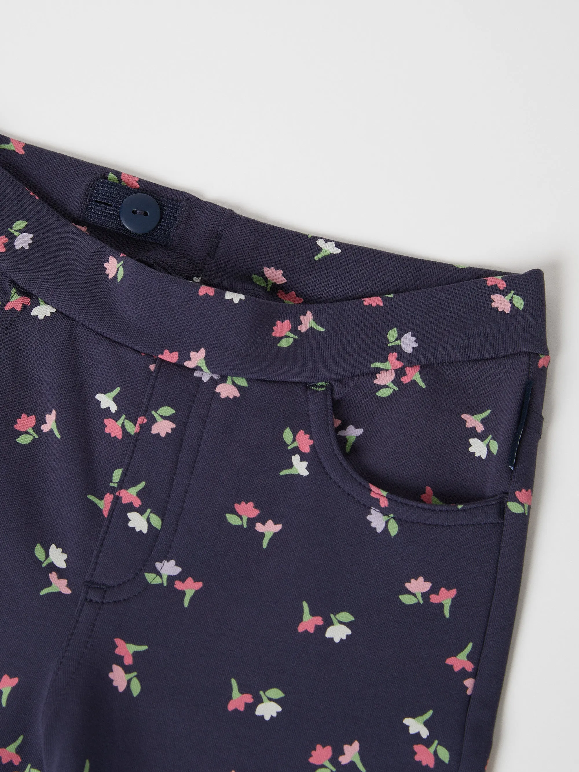 Floral Print Flared Kids Joggers