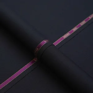 Plain Navy Blue, Wool Blend, Worsted Flannel Fabric