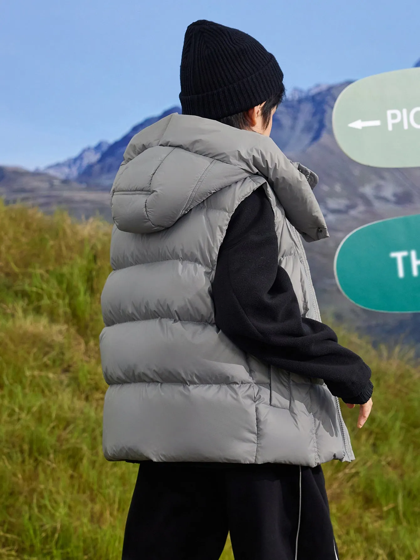 Unisex Kid Hooded Waterproof Vest